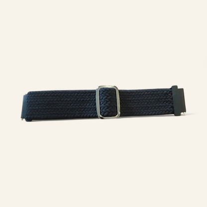 Elastic Nylon 20mm Strap (Black / Rainbow)